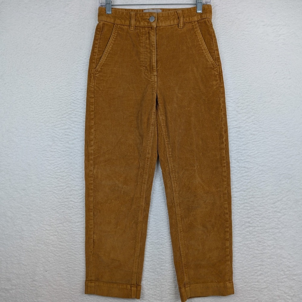 Everlane The Corduroy Straight Leg Pant Clay High Rise Size 2